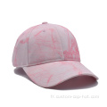 Nouveau design Pink Tie Dye Baseball Cap